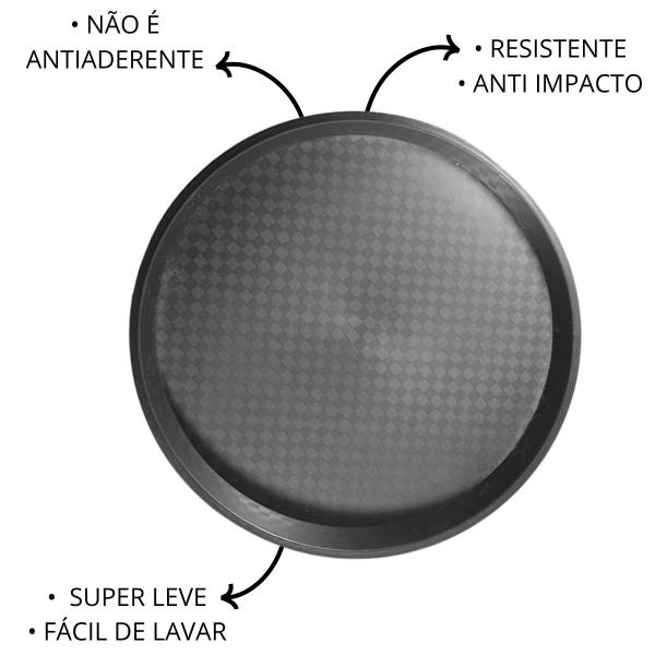 Imagem de Bandeja Redonda Para Servir Garçom Restaurante 27,5cm