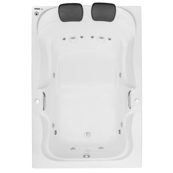 Banheira Casal de Hidromassagem Serenade Maggiore em Gel Coat Gran Luxo com Aquecedor Astra 180cm - - 220V Imagem de Banheira Casal de Hidromassagem Serenade Maggiore em Gel Coat Gran Luxo com Aquecedor Astra 180cm - - 220V