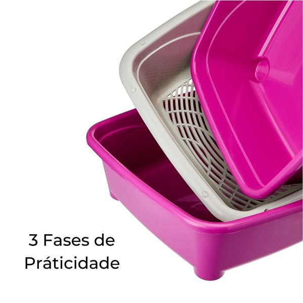 Imagem de Banheira Classic Plus para Gatos Furacão Pet CORES SORTIDAS - by bsmix