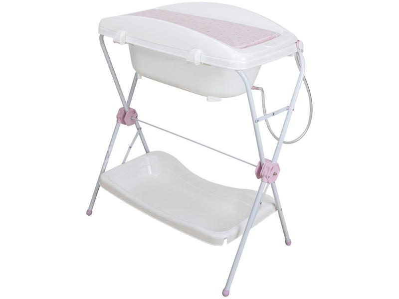 Banheira de Bebê com Suporte Kidoo Shower - Rosa 30L