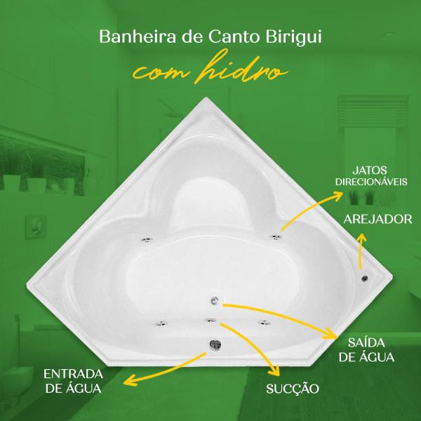 Imagem de Banheira de Canto Birigui com hidro