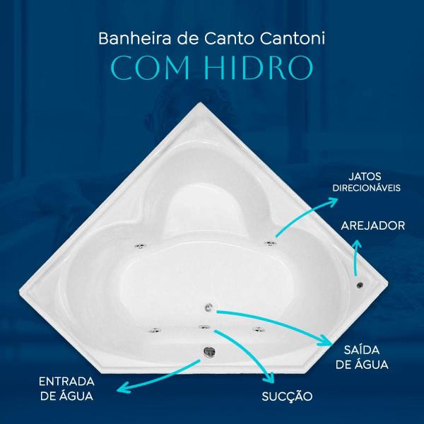 Imagem de Banheira De Canto Cantoni Dupla Com Hidro