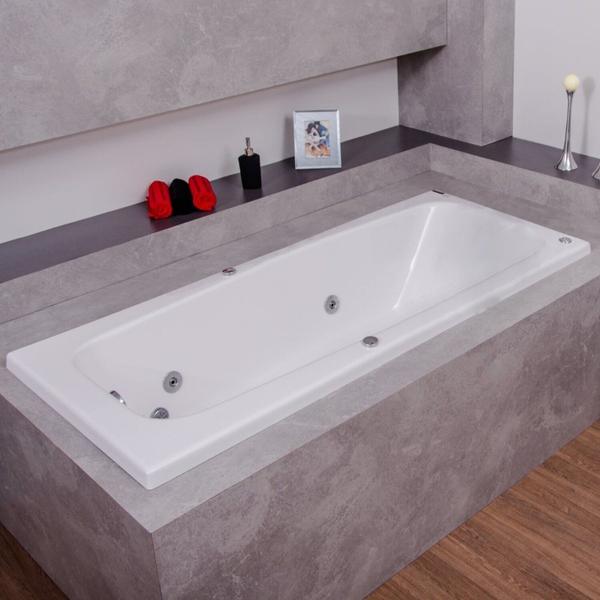 Imagem de Banheira de Hidromassagem Classic Astra em Gel Coat Luxo com Aquecedor 170 Cm - Volume Ideal 135 Lit - 220V