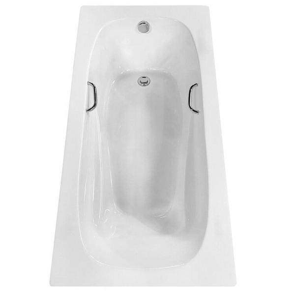 Banheira Design Moderno Tulipa 150cm Imersão com 2 Alças Inox Branco - Ouro Fino Imagem de Banheira Design Moderno Tulipa 150cm Imersão com 2 Alças Inox Branco