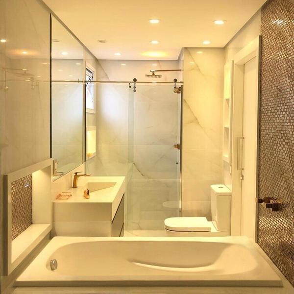 Banheira Design Moderno Tulipa 150cm Imersão com 2 Alças Inox Branco - Ouro Fino Imagem de Banheira Design Moderno Tulipa 150cm Imersão com 2 Alças Inox Branco