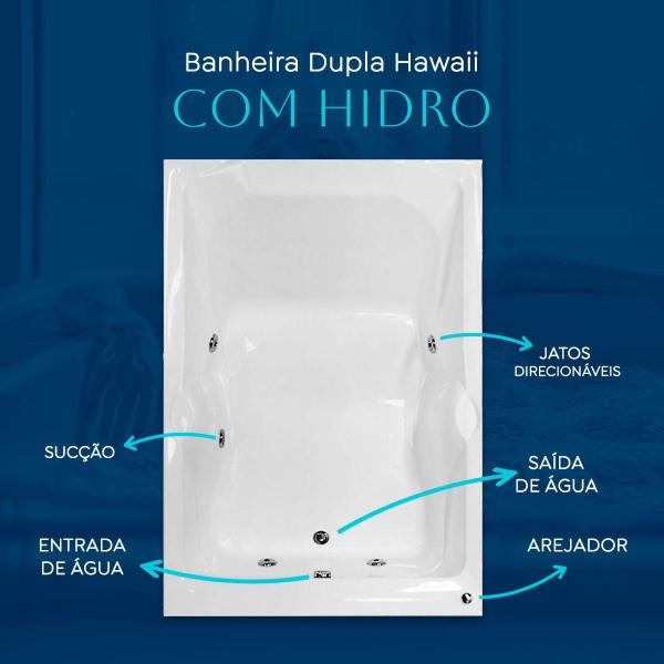 Imagem de Banheira Dupla Hawaii Com Hidro