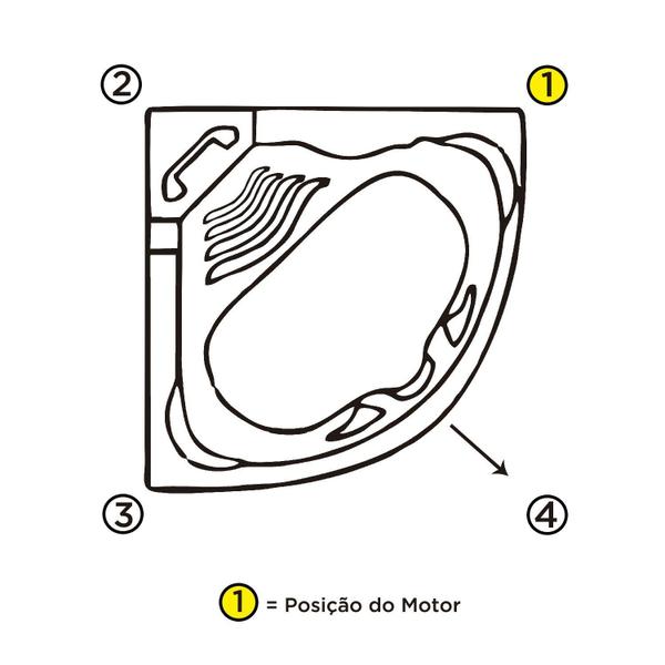 Banheira Hidromassagem Astra Acapulco Super Luxo 166cmx211cmx49cm - 04 Jatos Gel Coat P1 Com Aquecedor 110V Imagem de Banheira Hidromassagem Astra Acapulco Super Luxo 166cmx211cmx49cm - 04 Jatos Gel Coat P1 Com Aquecedor 110V