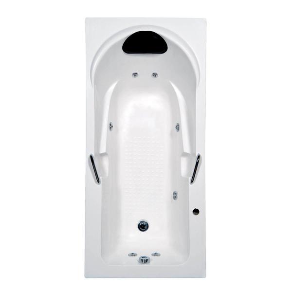 Imagem de Banheira Hidromassagem Astra Capri Luxo 150cmx80cmx43cm - 01 Jato Acrílico P2 Sem Aquecedor 110V