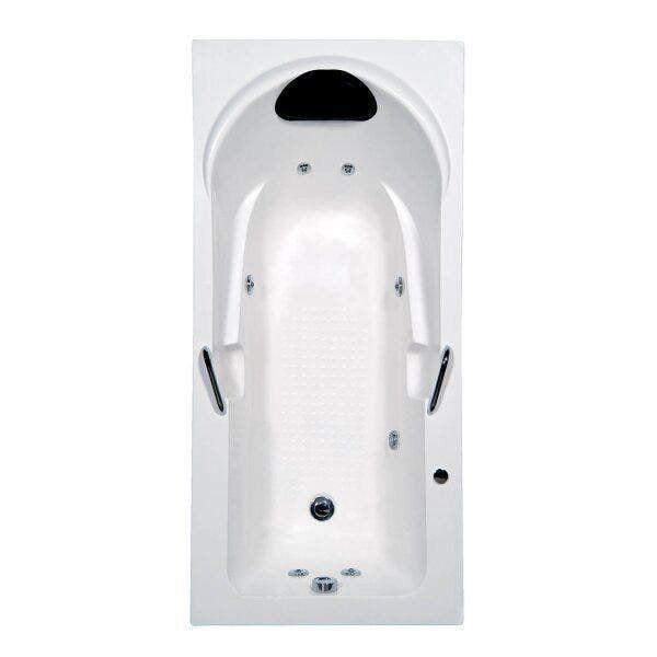 Banheira Hidromassagem Astra Capri Luxo 170cmx80cmx43cm - 01 Jato Acrílico P1 Com Aquecedor Imagem de Banheira Hidromassagem Astra Capri Luxo 170cmx80cmx43cm - 01 Jato Acrílico P1 Com Aquecedor