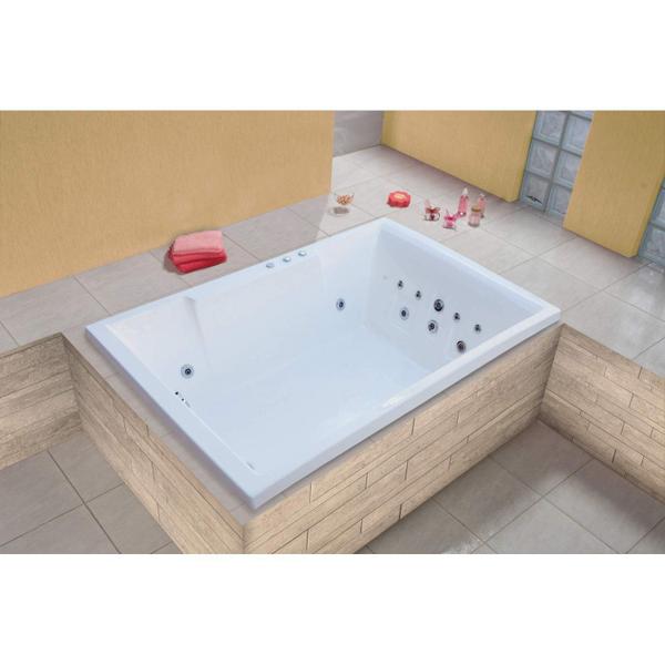 Banheira Hidromassagem Astra Double Cayman Luxo 180cmx120cmx52cm - 04 Jatos Acrílico P4 Sem Aquecedor 220V Imagem de Banheira Hidromassagem Astra Double Cayman Luxo 180cmx120cmx52cm - 04 Jatos Acrílico P4 Sem Aquecedor 220V
