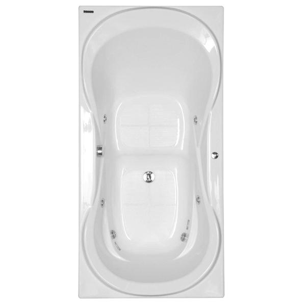 Banheira Hidromassagem Astra Due Luxo 170cmx90cmx44cm - 04 Jatos Branco Gel-Coat P1 sem Aquecedor Imagem de Banheira Hidromassagem Astra Due Luxo 170cmx90cmx44cm - 04 Jatos Branco Gel-Coat P1 sem Aquecedor