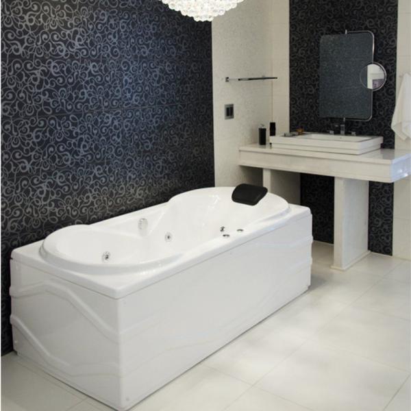 Banheira Hidromassagem Astra Due Luxo 170cmx90cmx44cm - 04 Jatos Branco Gel-Coat P1 sem Aquecedor Imagem de Banheira Hidromassagem Astra Due Luxo 170cmx90cmx44cm - 04 Jatos Branco Gel-Coat P1 sem Aquecedor