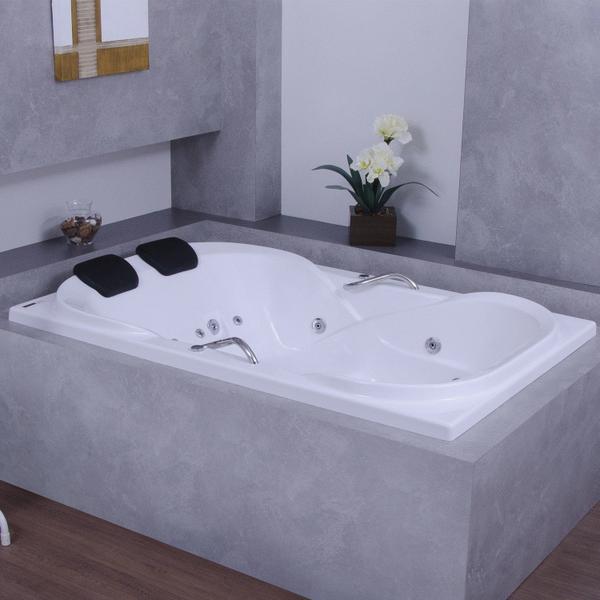 Imagem de Banheira Hidromassagem Astra Due Maggiore Luxo 150cmx120cmx44cm - 04 Jatos Gel Coat P5 Com Aquecedor 110V