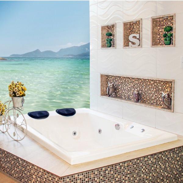 Banheira Hidromassagem Astra Prima Maggiore Luxo 180cmx120cmx44cm - 04 Jatos Branco Gel-Coat P2 sem Imagem de Banheira Hidromassagem Astra Prima Maggiore Luxo 180cmx120cmx44cm - 04 Jatos Branco Gel-Coat P2 sem