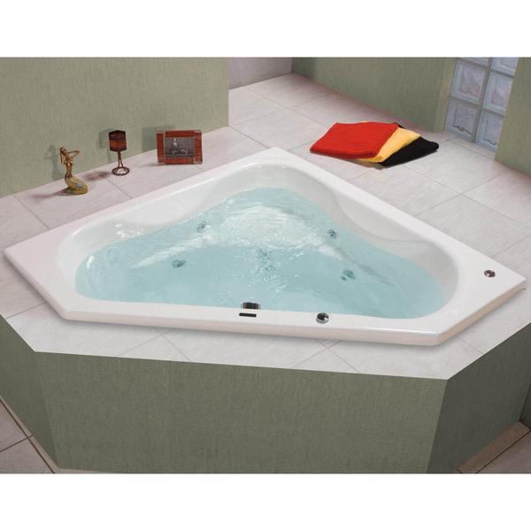 Imagem de Banheira Hidromassagem Astra Quantum Luxo 207cmx140cmx58cm - 04 Jatos Gel Coat P2 Sem Aquecedor 220V