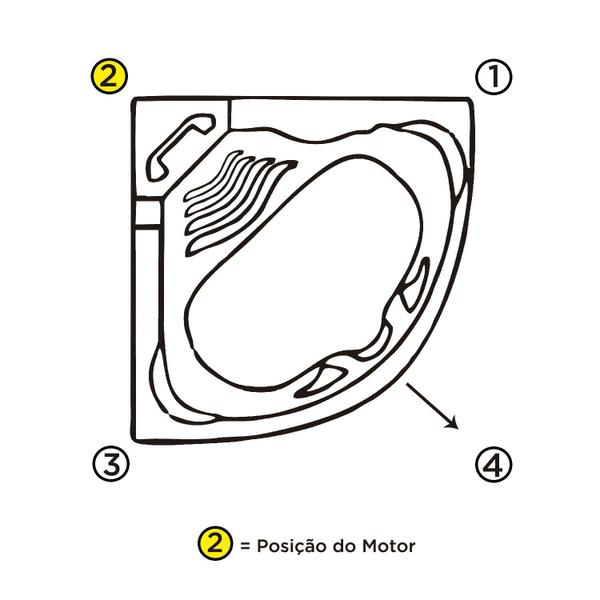 Banheira Hidromassagem Astra Quantum Super Luxo 140cmx207cmx55cm - 08 Jatos Acrílico P2 Sem Aquecedo 220V Imagem de Banheira Hidromassagem Astra Quantum Super Luxo 140cmx207cmx55cm - 08 Jatos Acrílico P2 Sem Aquecedo 220V