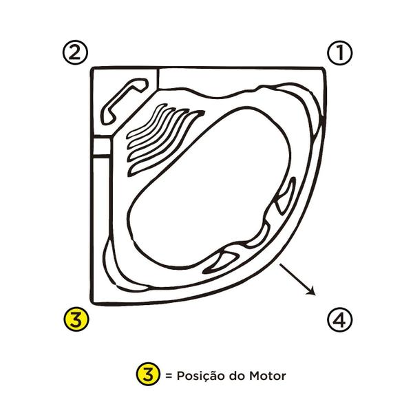 Banheira Hidromassagem Astra Quantum Super Luxo 140cmx207cmx55cm - 08 Jatos Acrílico P3 Sem Aquecedo 110V Imagem de Banheira Hidromassagem Astra Quantum Super Luxo 140cmx207cmx55cm - 08 Jatos Acrílico P3 Sem Aquecedo 110V