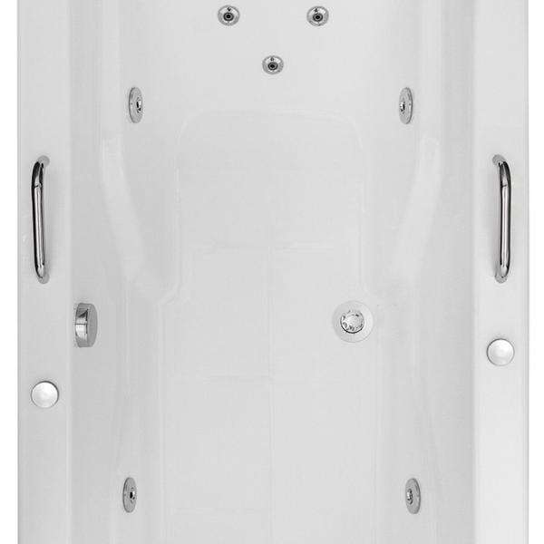 Imagem de Banheira Hidromassagem Box Nuova em Gel Coat Gran Luxo sem Aquecedor - 170cm - Volume Ideal 120 Litr Branco