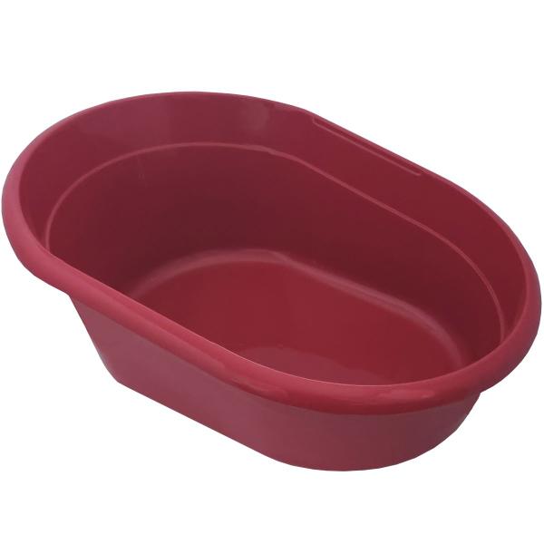 Imagem de Banheira para Gato Plástico Caixa de Areia Sanitário Banheiro Furacão Pet Glamour Vermelho