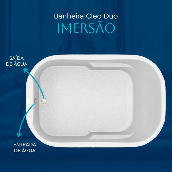 Imagem de Banheira Retangular Trevi Cleo Duo Imersão