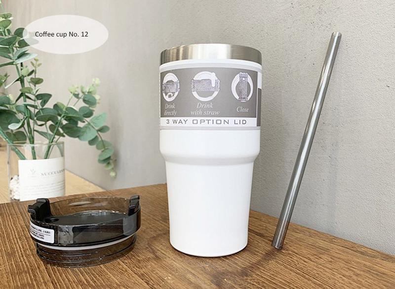Banheiras de café garrafa de água de viagem Caneca de vácuo Garrafa Térmica Garrafa Garrafa Hot Thermos Cups com Tampa e Palha Garrafa Termica Frascos de vácuo e termoses (branco) - HTTN Imagem de Banheiras de café garrafa de água de viagem Caneca de vácuo Garrafa Térmica Garrafa Garrafa Hot Thermos Cups com Tampa e Palha Garrafa Termica Frascos de vácuo e termoses (branco)