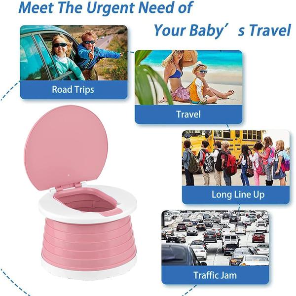 Imagem de Banheiro dobrável portátil Travel Potty SunnySmile para criança