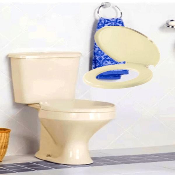 Imagem de Banheiro Encaixe Universal Tampa Sanitário Higiênica Macia Assento Vaso Descarga