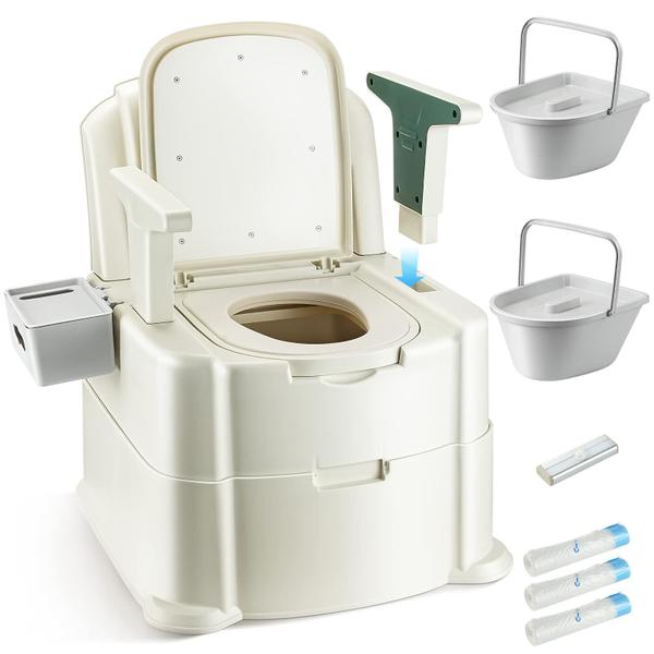 Imagem de Banheiro portátil Bedside Commode Hybodies para adultos