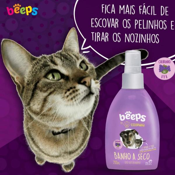 Imagem de Banho a Seco Beeps Estopinha para Cães e Gatos 200ml