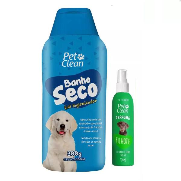 Imagem de Banho A Seco Gel Higienizador Caes Pets 300g C/ Perfume