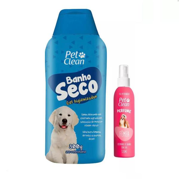 Imagem de Banho A Seco Gel Higienizador Caes Pets 300g C/ Perfume