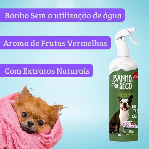 Imagem de Banho a Seco Nutrição Frutas Vermelhas PróCanine  240ml