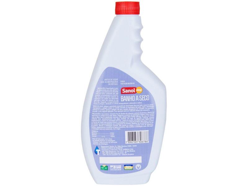 Imagem de Banho a Seco para Cães e Gatos - Sanol Dog Higiene Sem Água 500ml