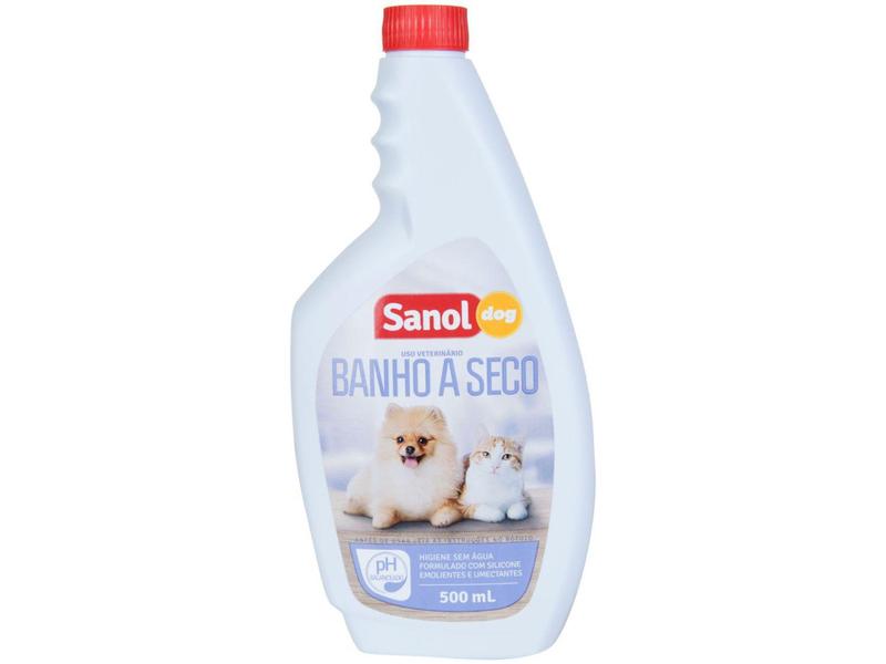 Imagem de Banho a Seco para Cães e Gatos - Sanol Dog Higiene Sem Água 500ml