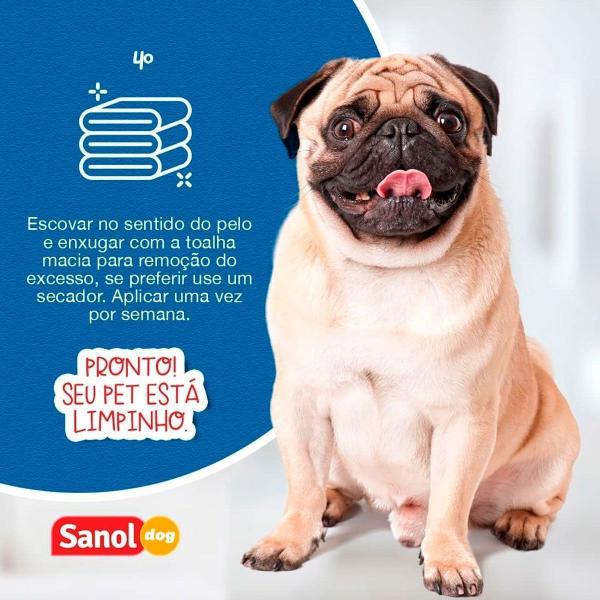 Imagem de Banho A Seco Para Cães Sem Uso De Água Sanol Dog 500Ml 