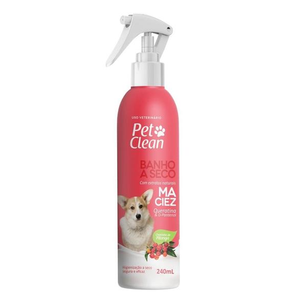 Imagem de Banho a Seco Pet Clean Maciez Pitanga - 240 mL