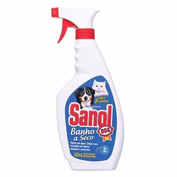 Imagem de Banho A Seco Sanol Para Cães E Gatos 500Ml