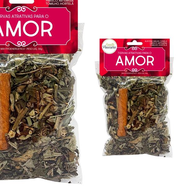 Imagem de Banho Amor Kit 2 Un Erva Atração Amorosa Atrativo Espiritual