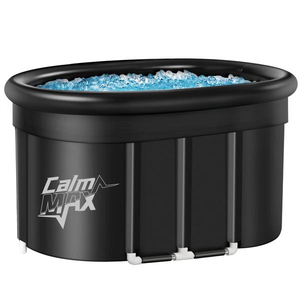 Imagem de Banho de gelo CalmMax Oval 2.0 com descanso de pescoço inflável para atletas XL