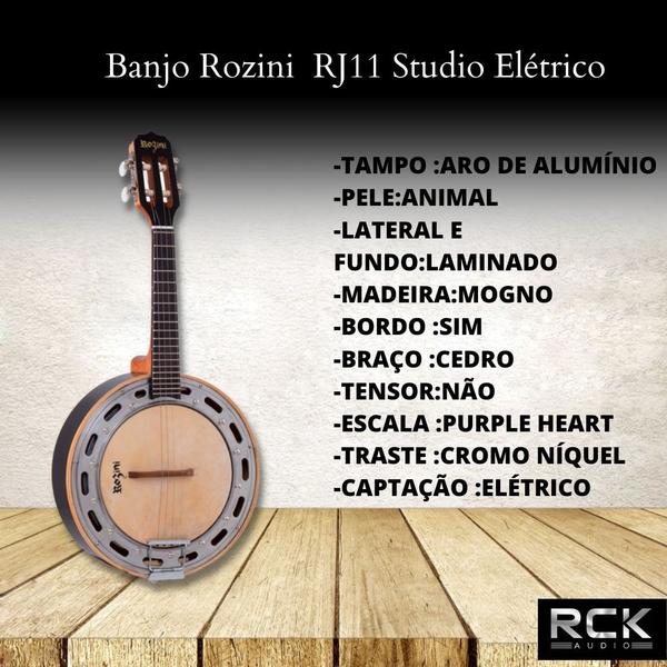 Imagem de Banjo Rozini  RJ11 Studio Elétrico