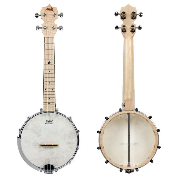 Imagem de Banjo Ukulele AKLOT Concert 58 cm Remo Drumhead Maple Body