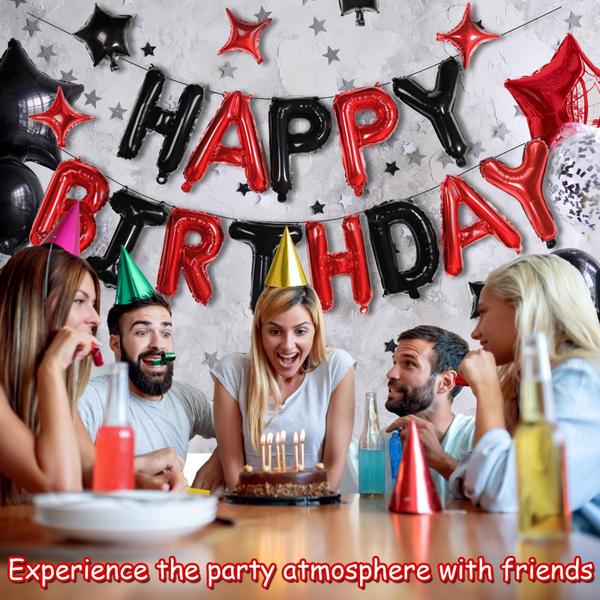 Imagem de Banner de balões de aniversário HiParty 26 unidades com 8 balões Star