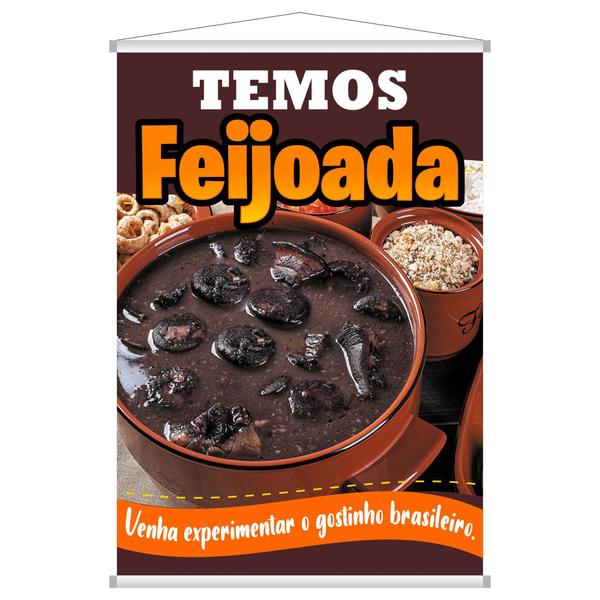 Banner Divulgação Temos Feijoada Bar Barzinho - Layke - Decoração Criativa Imagem de Banner Divulgação Temos Feijoada Bar Barzinho