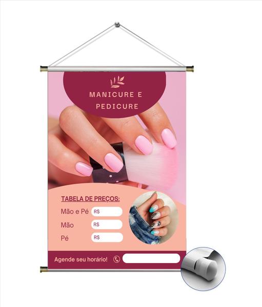 Imagem de Banner Manicure para colar preços - tam. 80x60cm