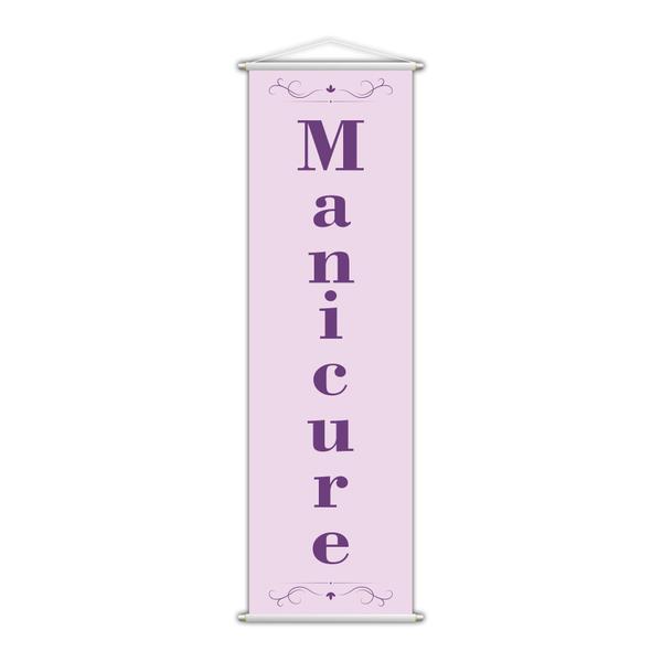 Banner Manicure Salão De Beleza Serviço Lona Lilás 100x30cm - PlimShop Imagem de Banner Manicure Salão De Beleza Serviço Lona Lilás 100x30cm