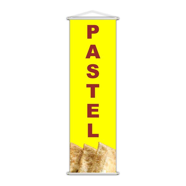 Banner Pastel Frito Banca Comida Serviço Lona 100x30cm - PlimShop Imagem de Banner Pastel Frito Banca Comida Serviço Lona 100x30cm