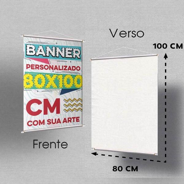 Imagem de Banner Personalizado 80x100 Impresão De Alta Qualidade