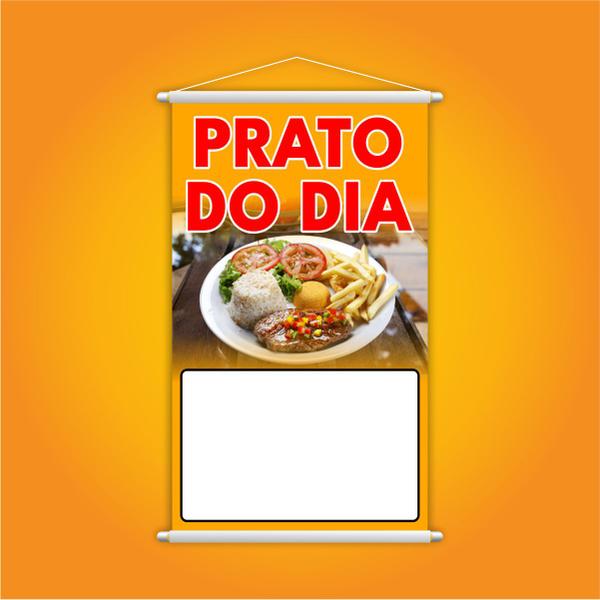 Imagem de Banner Prato do Dia Restaurante Preço Fundo Branco Grande