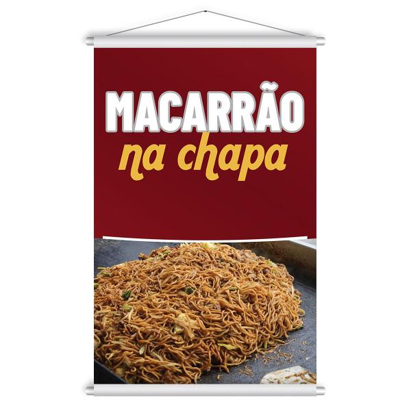 Imagem de Banner Pronto Macarrão na Chapa 60x90cm