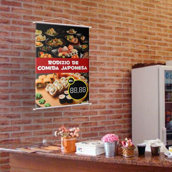 Banner Rodizio De Comida Japonesa Com Campos Editável - Shop G Artes Imagem de Banner Rodizio De Comida Japonesa Com Campos Editável